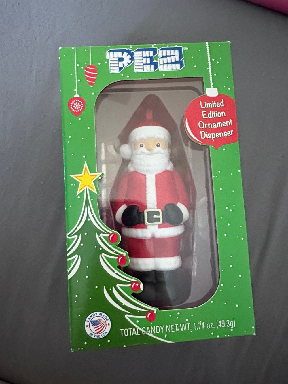 PEZ Limited Edition Santa Ornament Dispenser - Red & White